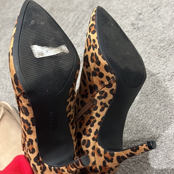 Women bootie ankle boots leopard print - Picture 6 of 8